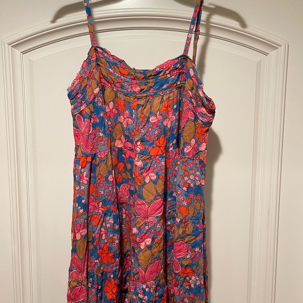 Free People Intimately Blue and Pink Crush and Blush Romper